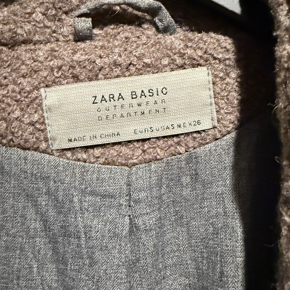 Zara Basic Textured Brown Outerwear - image 2